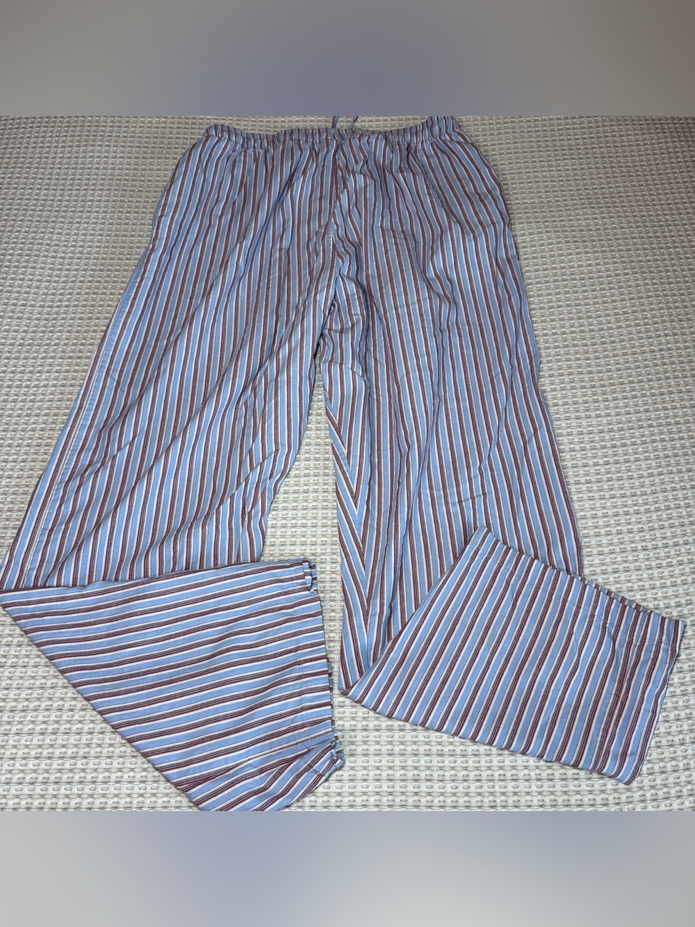 Polo Ralph Lauren Pajama Pants Mens Large Red Blue Stripe Cotton Sleep Lounge - Picture 10 of 10